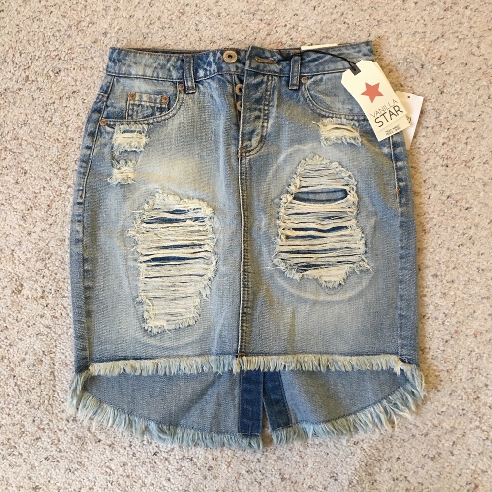 Ladies Jean Skirt Size 3/4 - New